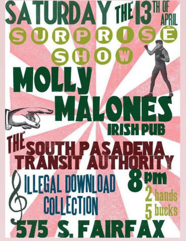 Molly Malone&#39;s in Los Angeles w/South Pasadena Transit Authority